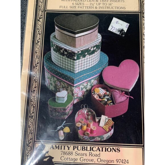 019 - Within My Heart Fabric Covered Boxes Sewing Pattern - Picture 2 of 4